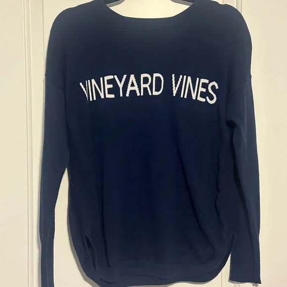 Vineyard Vines Women's Blue Crew Neck Sweater - Picture 1 of 3
